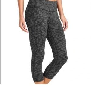 Athleta Striped Chaturanga Crop Capri Leggings Leggings